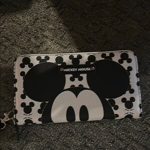 Mickey Mouse Black and White Wallet